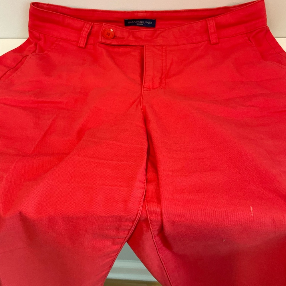 Bandolino Reddish Orange Denim Bermuda Shorts - Picture 3 of 6